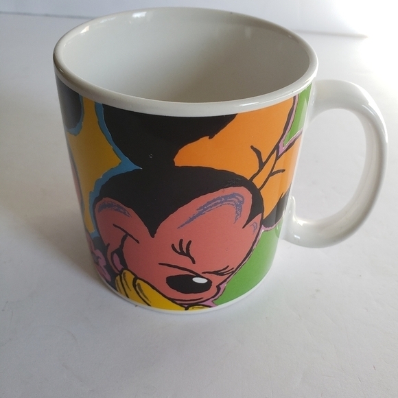 Vintage 90s Mickey and Minnie Mouse Coffee Mug ☕ - Picture 1 of 8